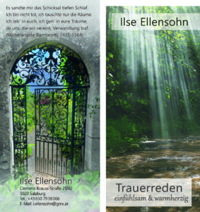 Folder für Trauerrednerin